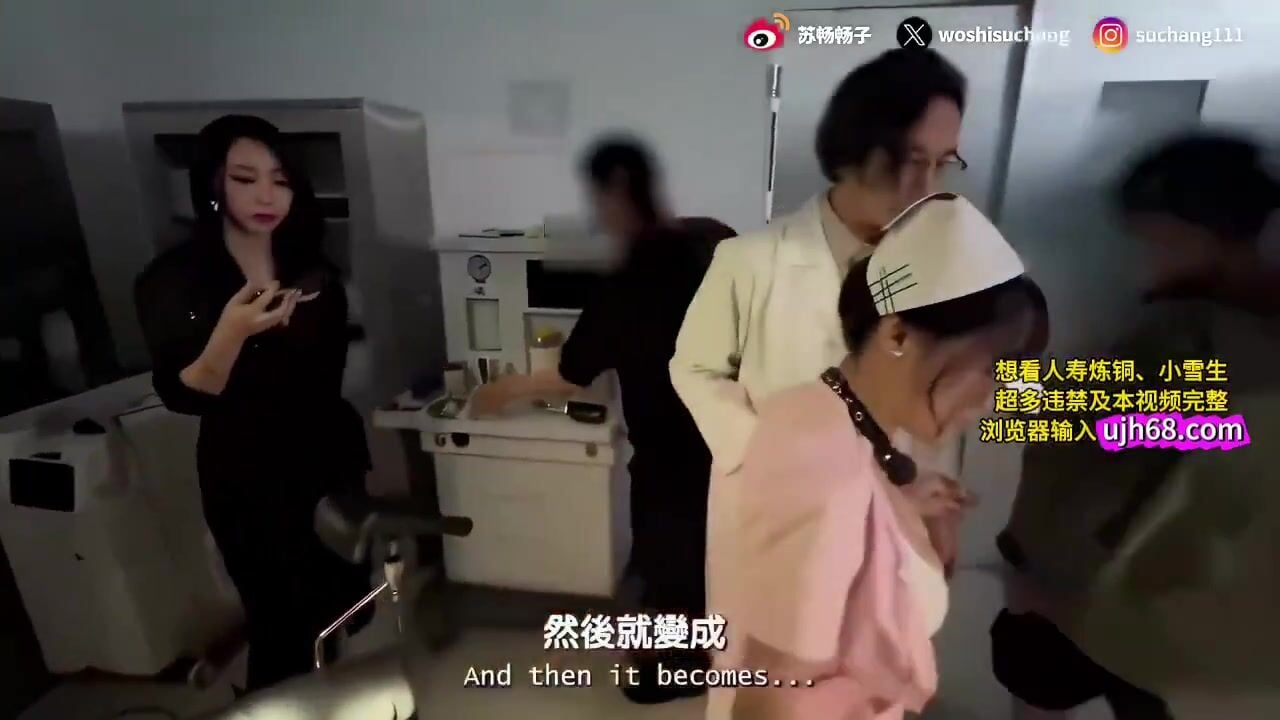 Em y tá ngây thơ xinh đẹp bị cấp trên trói chặt tay chân móc lồn đụ mạnh bạo
